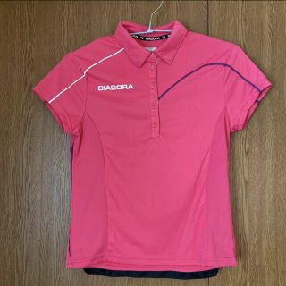 ディアドラ(DIADORA)のDIADORA テニスウェア ゲームウェア レディース ピンク パープル 襟付き(ウェア)