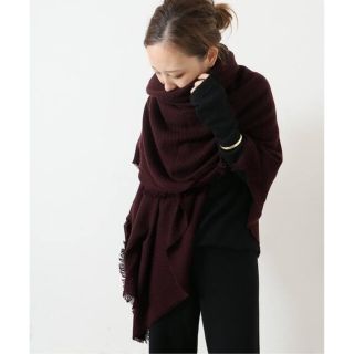 ドゥーズィエムクラス(DEUXIEME CLASSE)のALONPI CASHMERE アロンピ カシミア カシミアストール ボルドー(マフラー/ショール)