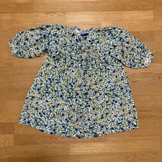 エスティークローゼット(s.t.closet)の女の子120センチ★コーデュロイチュニックブラウスワンピース★リトルドット(ワンピース)