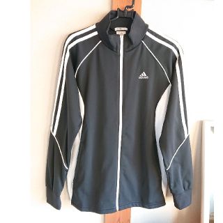 アディダス(adidas)のadidas ジャージ 上 黒×白 両脇メッシュ レディース M(その他)