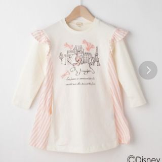 ディズニー(Disney)のディズニー　マリー　ねこちゃん　チュニック　100(Tシャツ/カットソー)