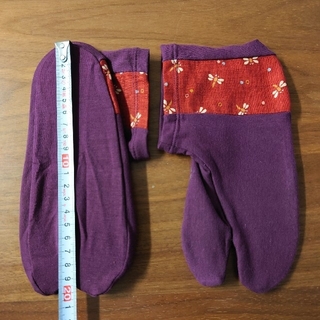 カジュアル足袋 紫(和装小物)