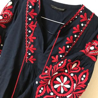 ザラ(ZARA)の今季ZARA刺繍ワンピース(ロングワンピース/マキシワンピース)