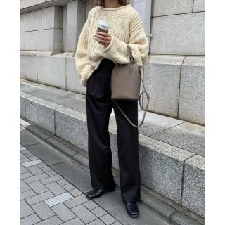 カスタネ(Kastane)の【2021AW 美品】amiur compact straight pants(カジュアルパンツ)