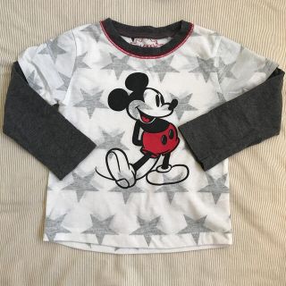 ディズニー(Disney)のミッキー　重ね着風ロンＴ(Tシャツ/カットソー)