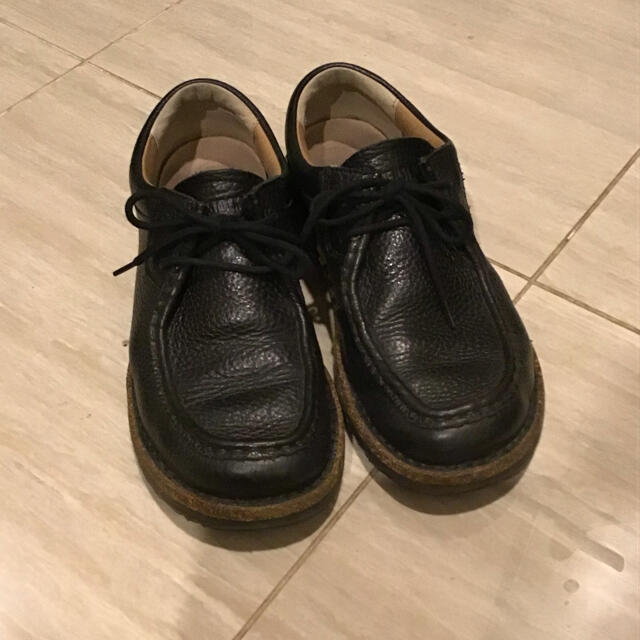 ビルケンシュトック　シボ革靴　ブラック　26センチ