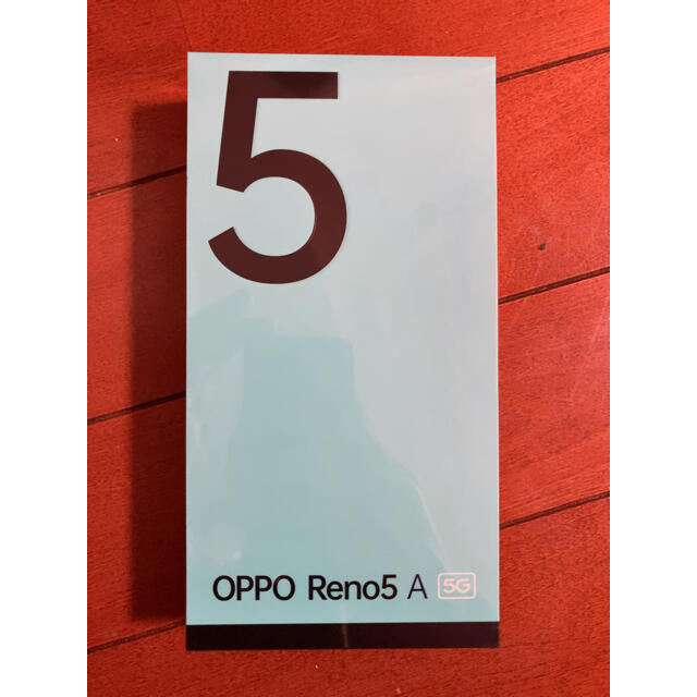 スマートフォン/携帯電話OPPO Reno5 A 新品未開封　アイスブルー