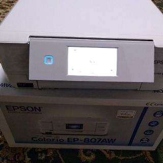 エプソン(EPSON)のさおり様専用　EPSON EP-807AW【廃インクリセット済&互換インク付き】(PC周辺機器)