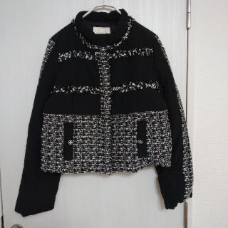 【タグ付き】アベニールエトワール ツイード ノーカラー LINTON ジャケット