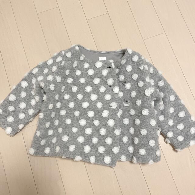 babyGAP(ベビーギャップ)のbabygap ドットブルゾン　18〜24m キッズ/ベビー/マタニティのキッズ服女の子用(90cm~)(ジャケット/上着)の商品写真