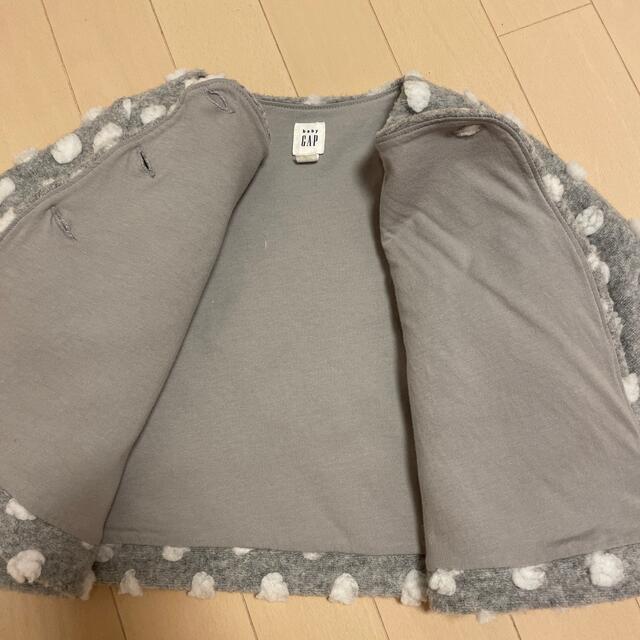 babyGAP(ベビーギャップ)のbabygap ドットブルゾン　18〜24m キッズ/ベビー/マタニティのキッズ服女の子用(90cm~)(ジャケット/上着)の商品写真