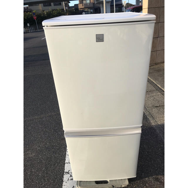 【直接引取送料無料】シャープ　2ドア冷蔵庫　SJ-14E5-KW  2018年製
