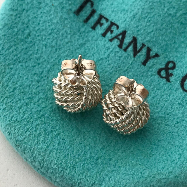 TIFFANY ティファニーサマセット ツイストノットピアス - ピアス(両耳用)