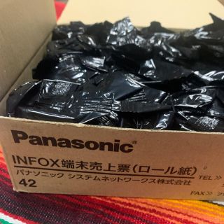 パナソニック(Panasonic)の新品　パナソニック　INFOX 端末売上票　ロール紙　感熱ロール　16個(オフィス用品一般)