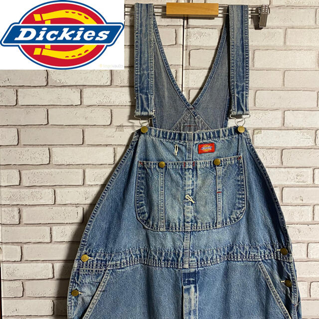 Dickies(ディッキーズ)の90s 古着 ディッキーズ メキシコ製 オーバーオール デニム サロペット メンズのパンツ(サロペット/オーバーオール)の商品写真
