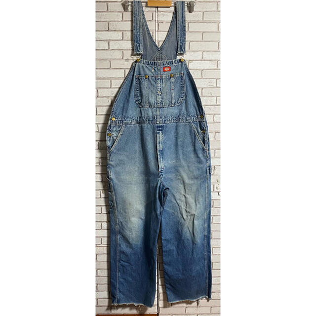 Dickies(ディッキーズ)の90s 古着 ディッキーズ メキシコ製 オーバーオール デニム サロペット メンズのパンツ(サロペット/オーバーオール)の商品写真