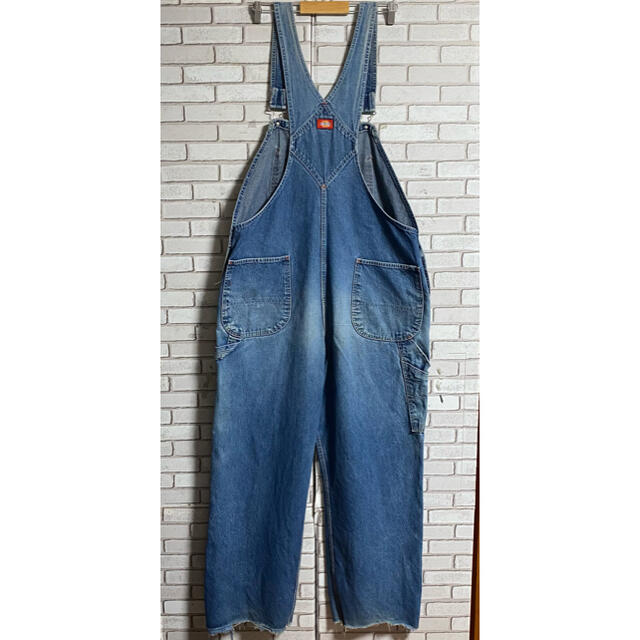 Dickies(ディッキーズ)の90s 古着 ディッキーズ メキシコ製 オーバーオール デニム サロペット メンズのパンツ(サロペット/オーバーオール)の商品写真