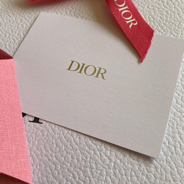 Christian Dior(クリスチャンディオール)のDior/ピンク✨封筒&メッセージカード付き✨ ハンドメイドの文具/ステーショナリー(カード/レター/ラッピング)の商品写真