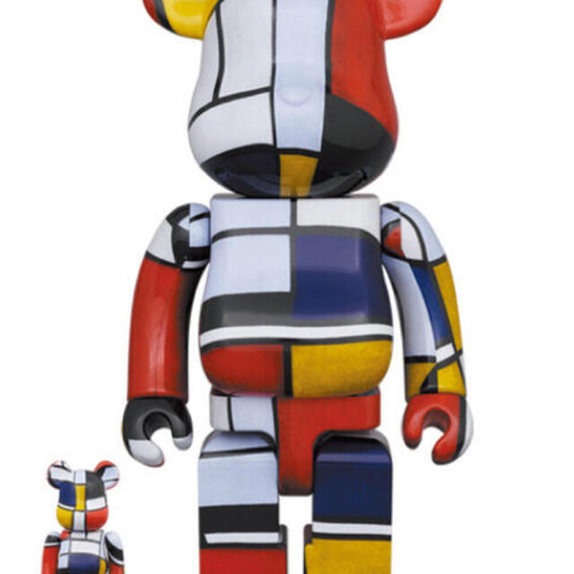 エンタメ/ホビーBE@RBRICK Piet Mondrian 100％ 400％