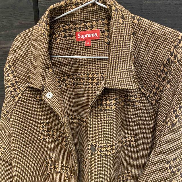 Supreme(シュプリーム)のsupreme houndstooth logos snap jacket XL メンズのジャケット/アウター(ブルゾン)の商品写真