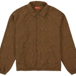 シュプリーム(Supreme)のsupreme houndstooth logos snap jacket XL(ブルゾン)