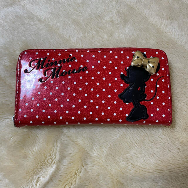 Disney(ディズニー)のDisney:ミニーちゃんキラキラ長財布 レディースのファッション小物(財布)の商品写真