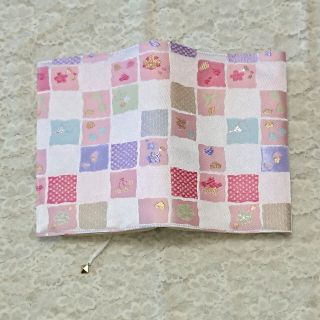 《文庫》金襴ｰ輝格子 ブックカバー♪ハンドメイド(ブックカバー)