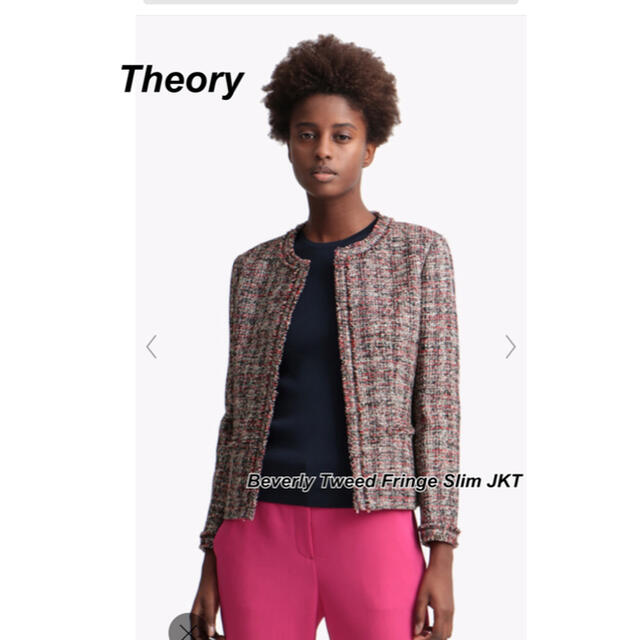 theory(セオリー)のtheory ツイード　ジャケット　20ss レディースのジャケット/アウター(ノーカラージャケット)の商品写真