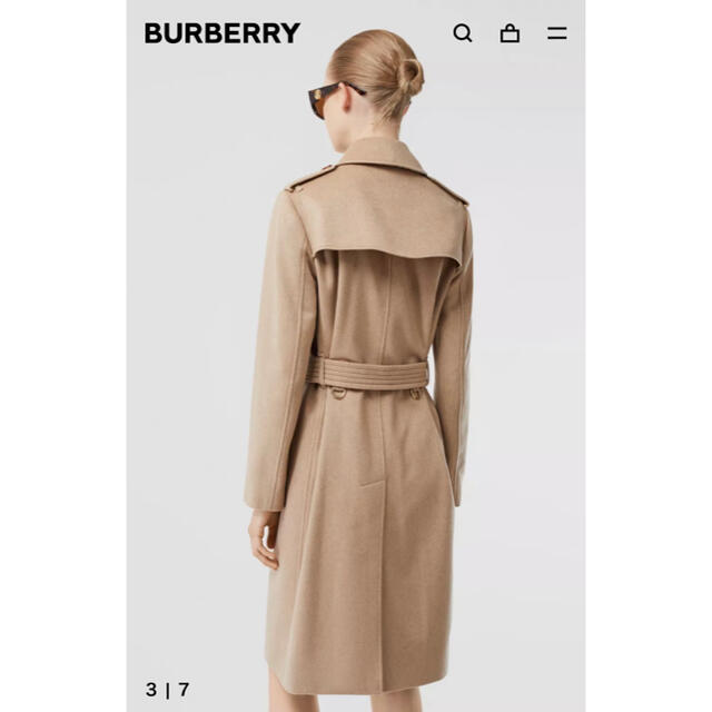 BURBERRY(バーバリー)のBurberry  カシミア トレンチコート レディースのジャケット/アウター(トレンチコート)の商品写真