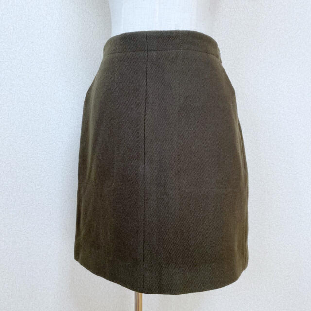 【新品タグ】SLOBE IENA  スローブイエナ　ウール　台形スカート カーキ 8