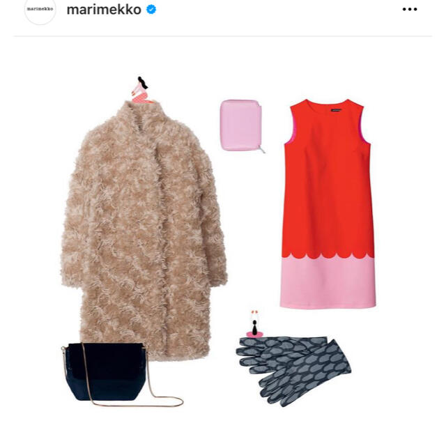 marimekko(マリメッコ)の値下げ！marimekko banniフェイクファーコートmiumiu レディースのジャケット/アウター(毛皮/ファーコート)の商品写真