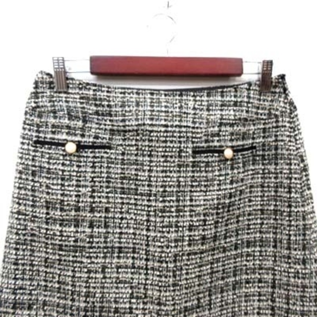 NATURAL BEAUTY BASIC(ナチュラルビューティーベーシック)のナチュラルビューティーベーシック 台形スカート ミニ ツイード L マルチカラー レディースのスカート(ミニスカート)の商品写真