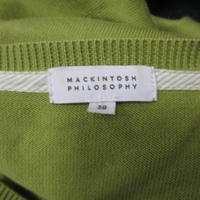 MACKINTOSH PHILOSOPHY(マッキントッシュフィロソフィー)のマッキントッシュフィロソフィー カーディガン ニット 長袖 38 緑 グリーン レディースのトップス(カーディガン)の商品写真