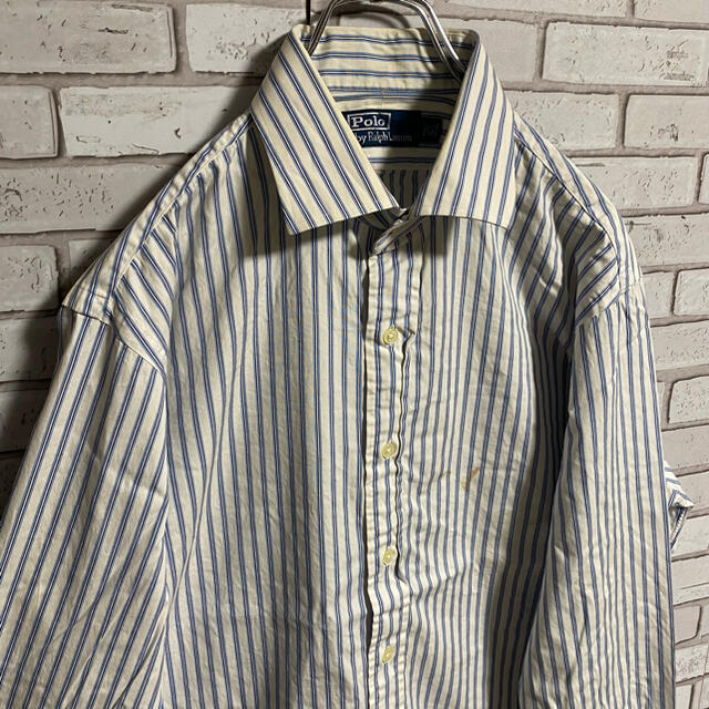 POLO RALPH LAUREN(ポロラルフローレン)の90s 古着 ポロ ラルフローレン BDシャツ ゆるだぼ ビッグシルエット メンズのトップス(シャツ)の商品写真