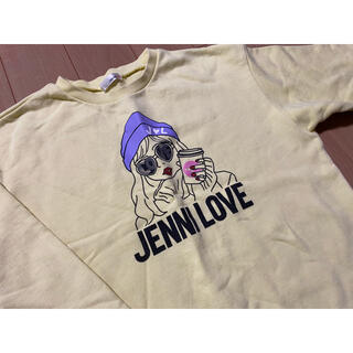 ジェニィ(JENNI)のJENNI love パーカー　ライトイエロー　150(Tシャツ/カットソー)