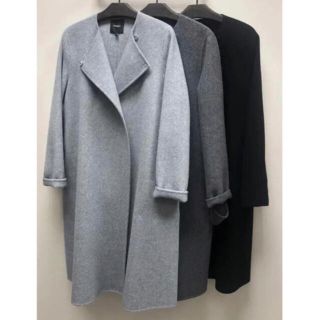 セオリー(theory)のTheory 19aw ノーカラーコート(ロングコート)