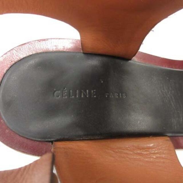 celine(セリーヌ)のセリーヌ サンダル ハイヒール メタルヒール ストラップ 35.5 カーキ レディースの靴/シューズ(サンダル)の商品写真