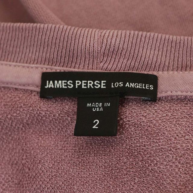 JAMES PERSE(ジェームスパース)のジェームスパース スウェットプルオーバー カットソー 長袖 2 ピンク レディースのトップス(トレーナー/スウェット)の商品写真