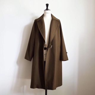 コモリ(COMOLI)のcomoli 18aw ウールサージタイロッケンコート　size2 ブラウン(トレンチコート)