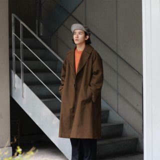 COMOLI ウールサージタイロッケンコート 18AW