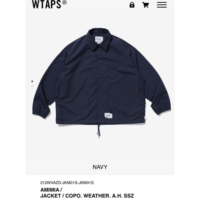 ジャケット/アウターWTAPS AMIMIA JACKET  A.H. SSZ M 新品 未使用