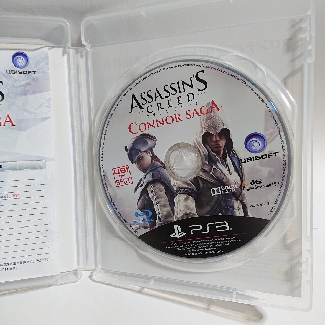 PlayStation3(プレイステーション3)のアサシン クリード コナー・サーガ（ユービーアイ・ザ・ベスト） PS3 エンタメ/ホビーのゲームソフト/ゲーム機本体(家庭用ゲームソフト)の商品写真