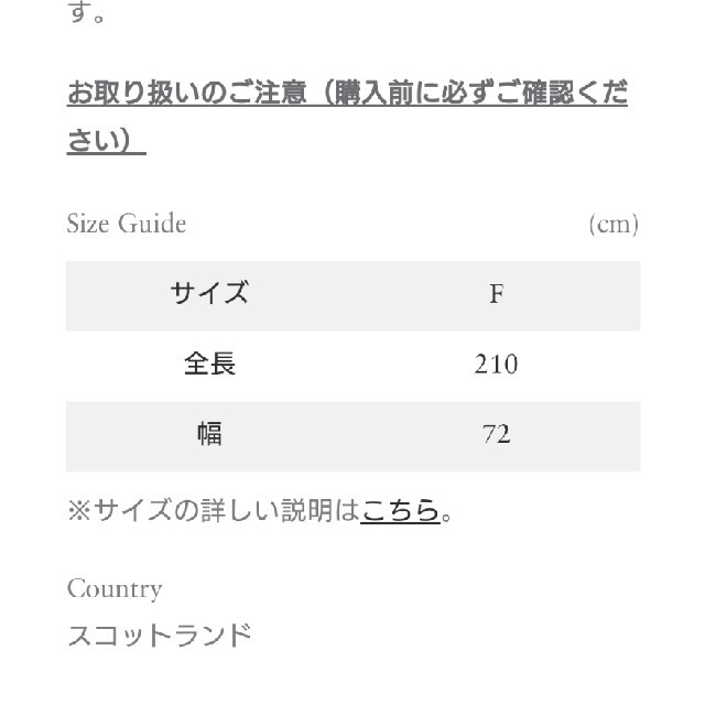 Ron Herman(ロンハーマン)の2021AW ジョンストンズ　ロンハーマン　別注　カシミアストール　大判 レディースのファッション小物(ストール/パシュミナ)の商品写真