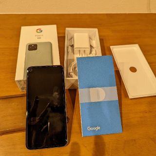 グーグルピクセル(Google Pixel)のpixel5 ソーダセージ SIMフリー版(スマートフォン本体)