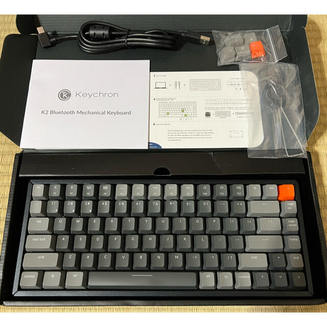 【週末値下げ限定】keychron k2 keyboard 茶軸 (アルミ素材)