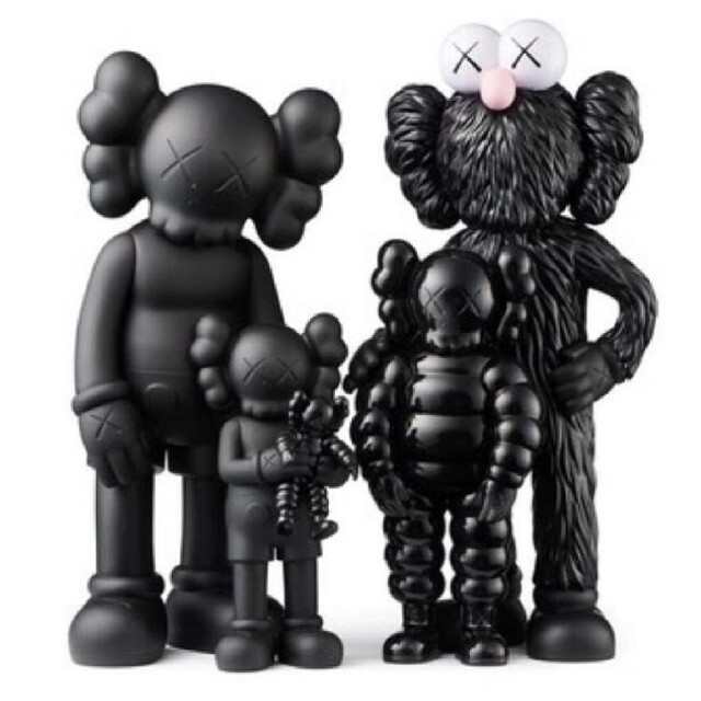 KAWS family black エンタメ/ホビーのおもちゃ/ぬいぐるみ(キャラクターグッズ)の商品写真