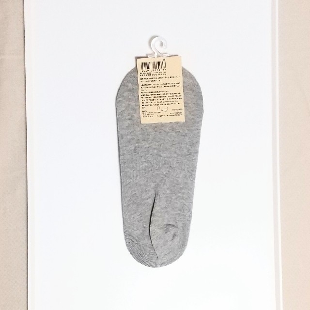 MUJI (無印良品)(ムジルシリョウヒン)の【新品】無印良品 ハイゲージフットカバー グレー3枚セット レディースのレッグウェア(ソックス)の商品写真