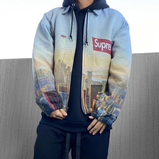 supreme aerial tapestry harrington jacke