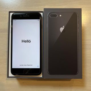 アップル(Apple)のiPhone8plus 256GB SIMフリー 本体 グレー(スマートフォン本体)