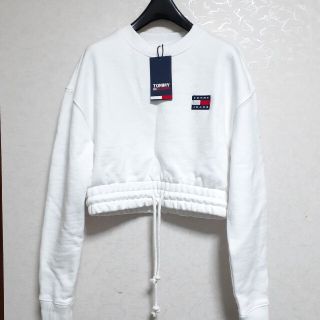 トミーヒルフィガー(TOMMY HILFIGER)のtommyjeans ショート丈スウェット　XS(トレーナー/スウェット)